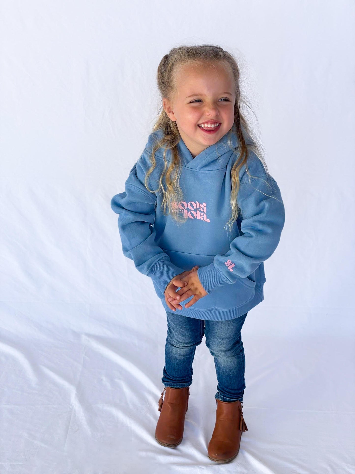 Kids Blue & Pink Sooki Hoodie