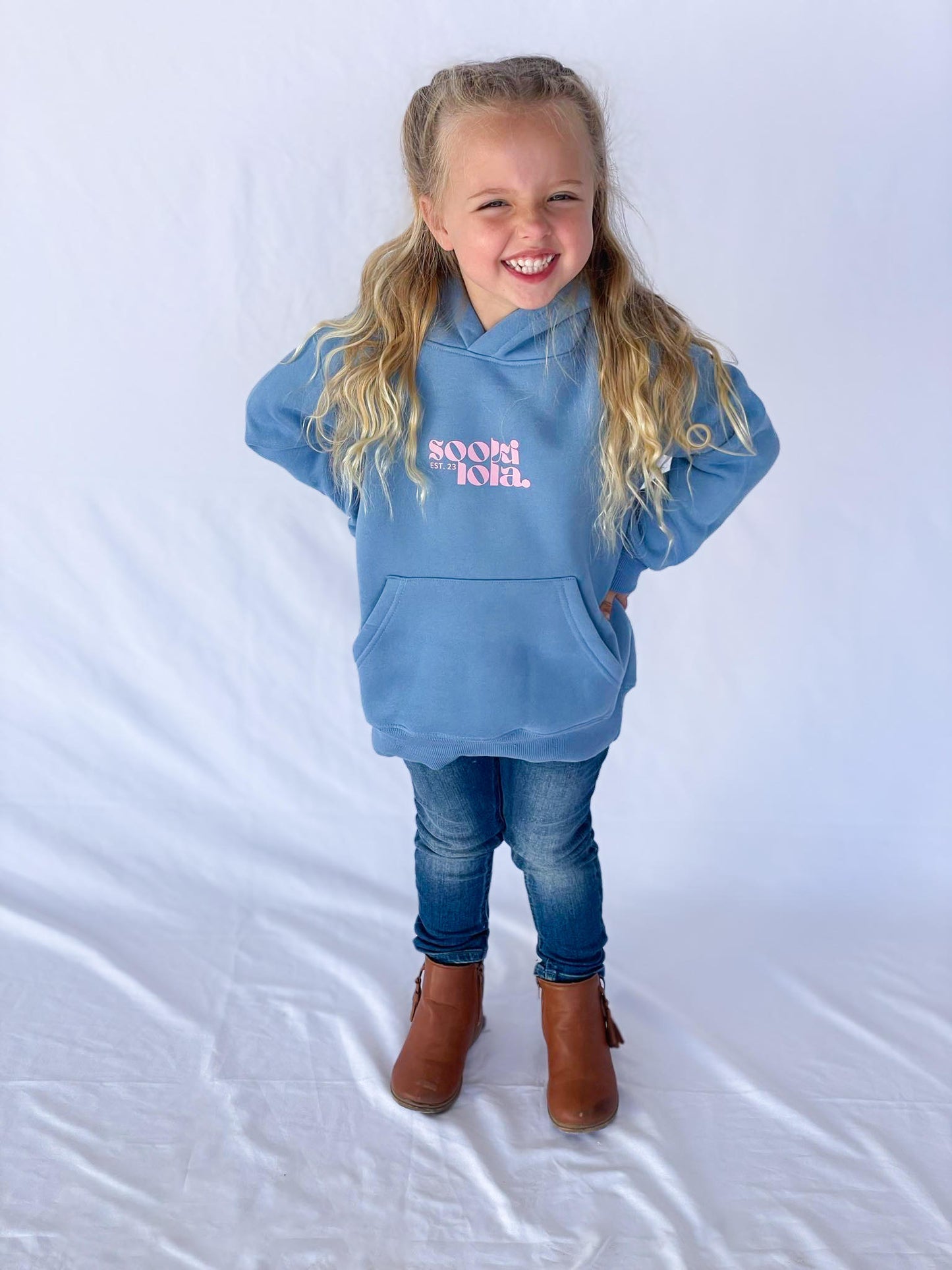 Kids Blue & Pink Sooki Hoodie