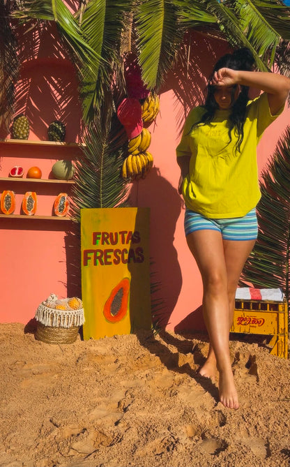 Neon Yellow Logo Tee