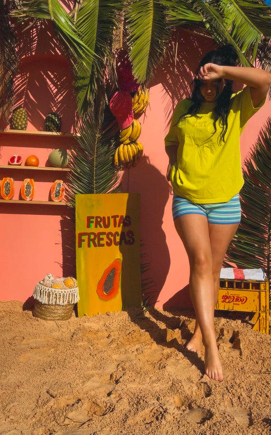 Neon Yellow Logo Tee